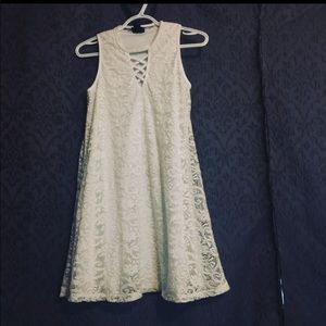 White lace dress
